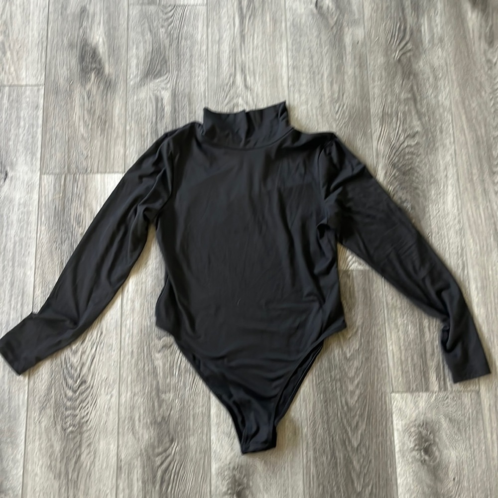 Mock neck body suit
